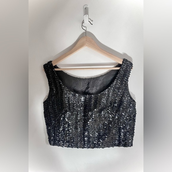 Sequin top black - Picture 3 of 6